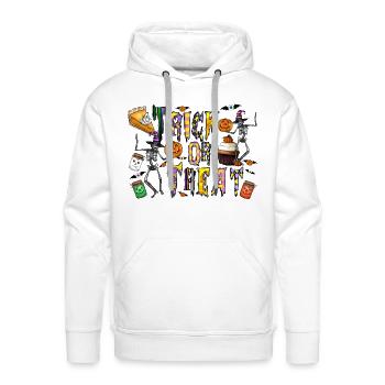 Trick or Treat - Men's Premium Hoodie - white - Front - Liam (192cm)