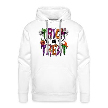 Trick or Treat - Men's Premium Hoodie - white - Front - Liam (192cm)