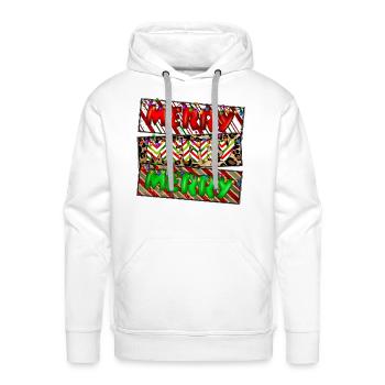 Merry Merry Merry - Men's Premium Hoodie - white - Front - Liam (192cm)