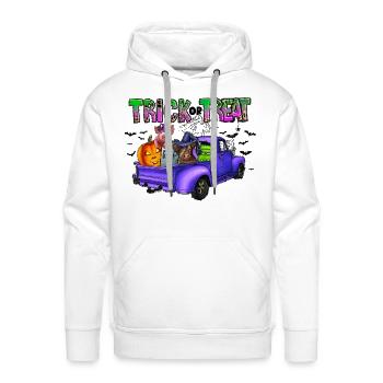 Trick or Treat - Men's Premium Hoodie - white - Front - Liam (192cm)