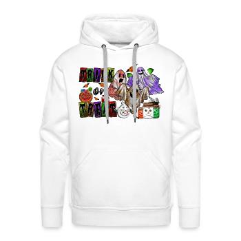 Trick or Treat - Men's Premium Hoodie - white - Front - Liam (192cm)