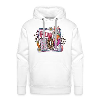 Hip Hop - Men's Premium Hoodie - white - Front - Liam (192cm)