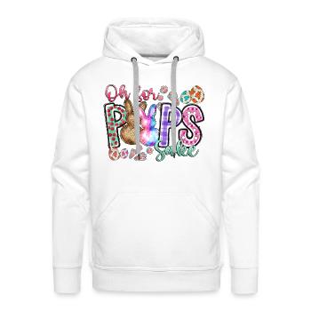 Oh For Poops Sake - Men's Premium Hoodie - white - Front - Liam (192cm)