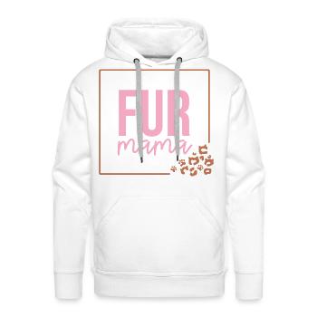Pretty Fur Mama - Men's Premium Hoodie - white - Front - Liam (192cm)