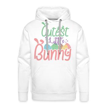 Cutest Little Bunny - Men's Premium Hoodie - white - Front - Liam (192cm)