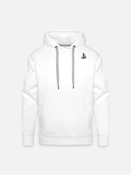 sailboat - Men's Premium Hoodie - white