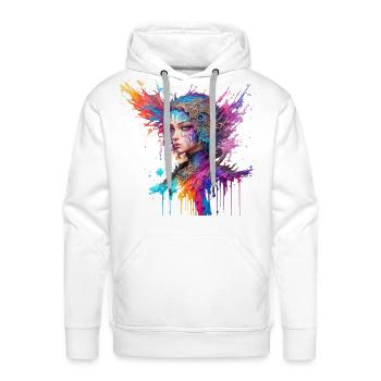 artistic explosion - Men's Premium Hoodie - white - Front - Liam (192cm)