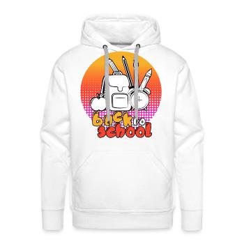 Back to School - Men's Premium Hoodie - white - Front - Liam (192cm)