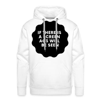 If there is a screen Ao3 will be seen - Men's Premium Hoodie - white - Front - Liam (192cm)