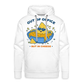 Chip in Cheese - Men's Premium Hoodie - white - Front - Liam (192cm)