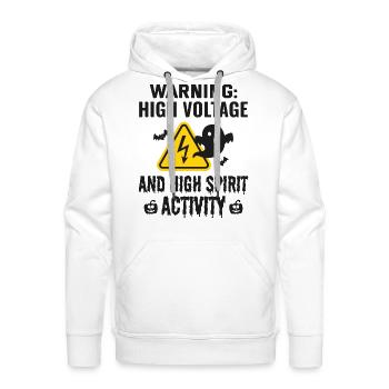 Electrician Halloween: High Voltage, High Spirit - Men's Premium Hoodie - white - Front - Liam (192cm)