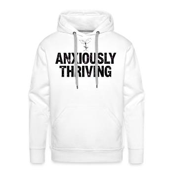 Anxious Yum Glitter - Men's Premium Hoodie - white - Front - Liam (192cm)