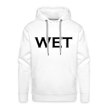 wet - Men's Premium Hoodie - white - Front - Liam (192cm)