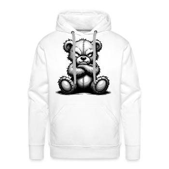 Grumpy Bear - Men's Premium Hoodie - white - Front - Liam (192cm)