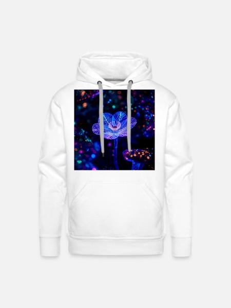 Blaque Light - Men's Premium Hoodie - white