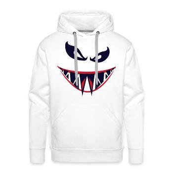 Evil laugh - Men's Premium Hoodie - white - Front - Liam (192cm)