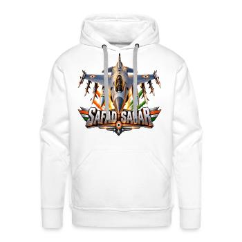 DI- SAFAD SAGAR - Men's Premium Hoodie - white - Front - Liam (192cm)