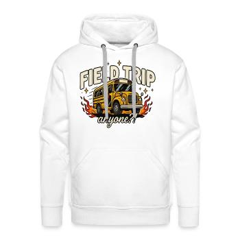 Field trip  - Men's Premium Hoodie - white - Front - Liam (192cm)