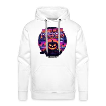 Night of the Pumpkin Retro Halloween Terror - Men's Premium Hoodie - white - Front - Liam (192cm)