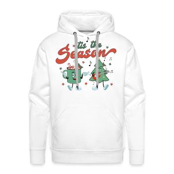 Tis The Season Dancing Tree Fun and Funny - Men's Premium Hoodie - white - Front - Liam (192cm)