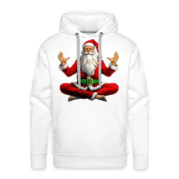 Yogis Christmas - Men's Premium Hoodie - white - Front - Liam (192cm)
