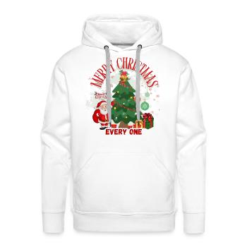 merry_cristmas_-3- - Men's Premium Hoodie - white - Front - Liam (192cm)