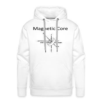 Magnetic Core Memory Cell - Men's Premium Hoodie - white - Front - Liam (192cm)