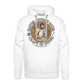 Master Artisan Baker Craft in Dough - Men's Premium Hoodie - white - Front - Liam (192cm)
