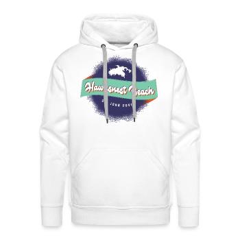 Hawksnest St. John USVI - Men's Premium Hoodie - white - Front - Liam (192cm)