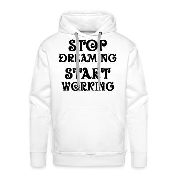 Entrepreneur retro - Men's Premium Hoodie - white - Front - Liam (192cm)