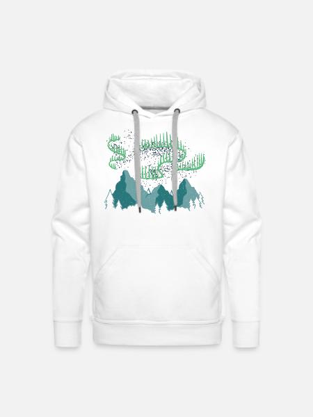 Nothern Lights - Men's Premium Hoodie - white
