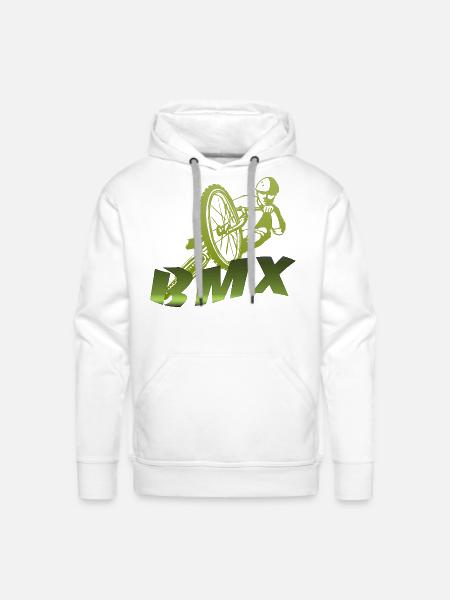 BMX - Men's Premium Hoodie - white