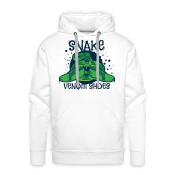 Snake Venom Shoes - Men's Premium Hoodie - white - Front - Liam (192cm)
