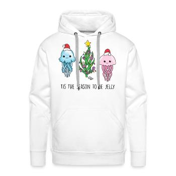 Tis The Season To Be Jelly - Men's Premium Hoodie - white - Front - Liam (192cm)