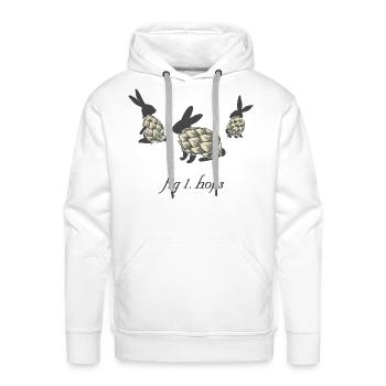 Hops Ii - Men's Premium Hoodie - white - Front - Liam (192cm)