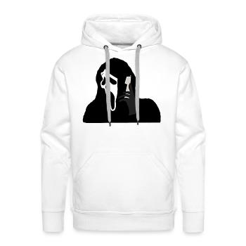 Ghostface Phone Call - Men's Premium Hoodie - white - Front - Liam (192cm)