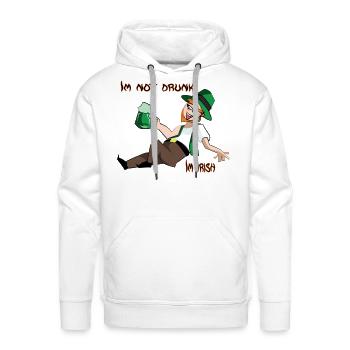 Im Irish - Men's Premium Hoodie - white - Front - Liam (192cm)