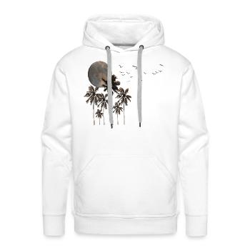 Sunset scene - Men's Premium Hoodie - white - Front - Liam (192cm)
