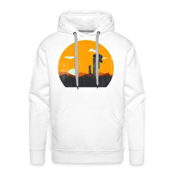 The Western - Men's Premium Hoodie - white - Front - Liam (192cm)