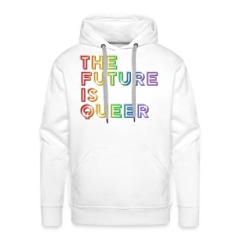 The Future Is Queer - Men's Premium Hoodie - white - Front - Liam (192cm)