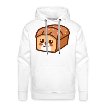 Bread Loaf Cat - Men's Premium Hoodie - white - Front - Liam (192cm)