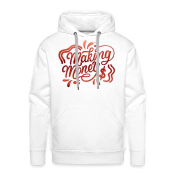 making money - Men's Premium Hoodie - white - Front - Liam (192cm)