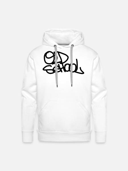 Old school - Men's Premium Hoodie - white
