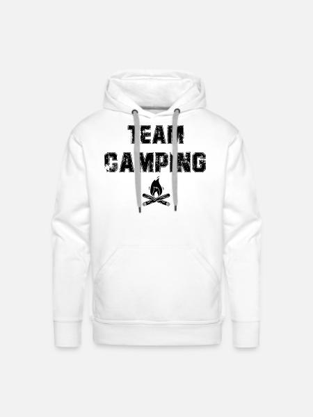 Team camping - Men's Premium Hoodie - white
