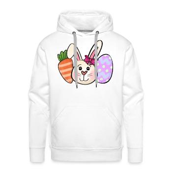 Easter Bunny - Men's Premium Hoodie - white - Front - Liam (192cm)