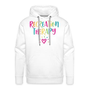 Recreational Therapy Therapist RT Month Recreation - Men's Premium Hoodie - white - Front - Liam (192cm)