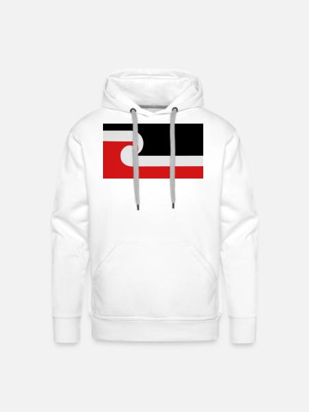 Maori Flag - Men's Premium Hoodie - white