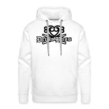Drum & Bass - Men's Premium Hoodie - white - Front - Liam (192cm)