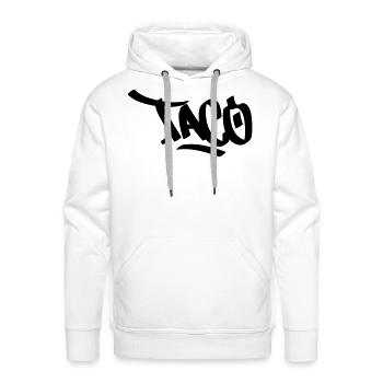 Taco Tag - Men's Premium Hoodie - white - Front - Liam (192cm)