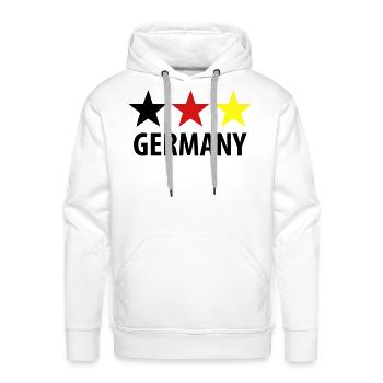 germany - Men's Premium Hoodie - white - Front - Liam (192cm)